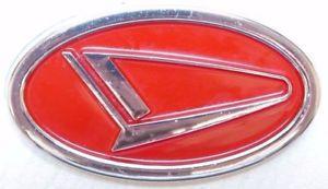 Red Badge Logo - Daihatsu Chrome & Red Badge 75x45mm Logo Tailgate Emblem Rear Boot