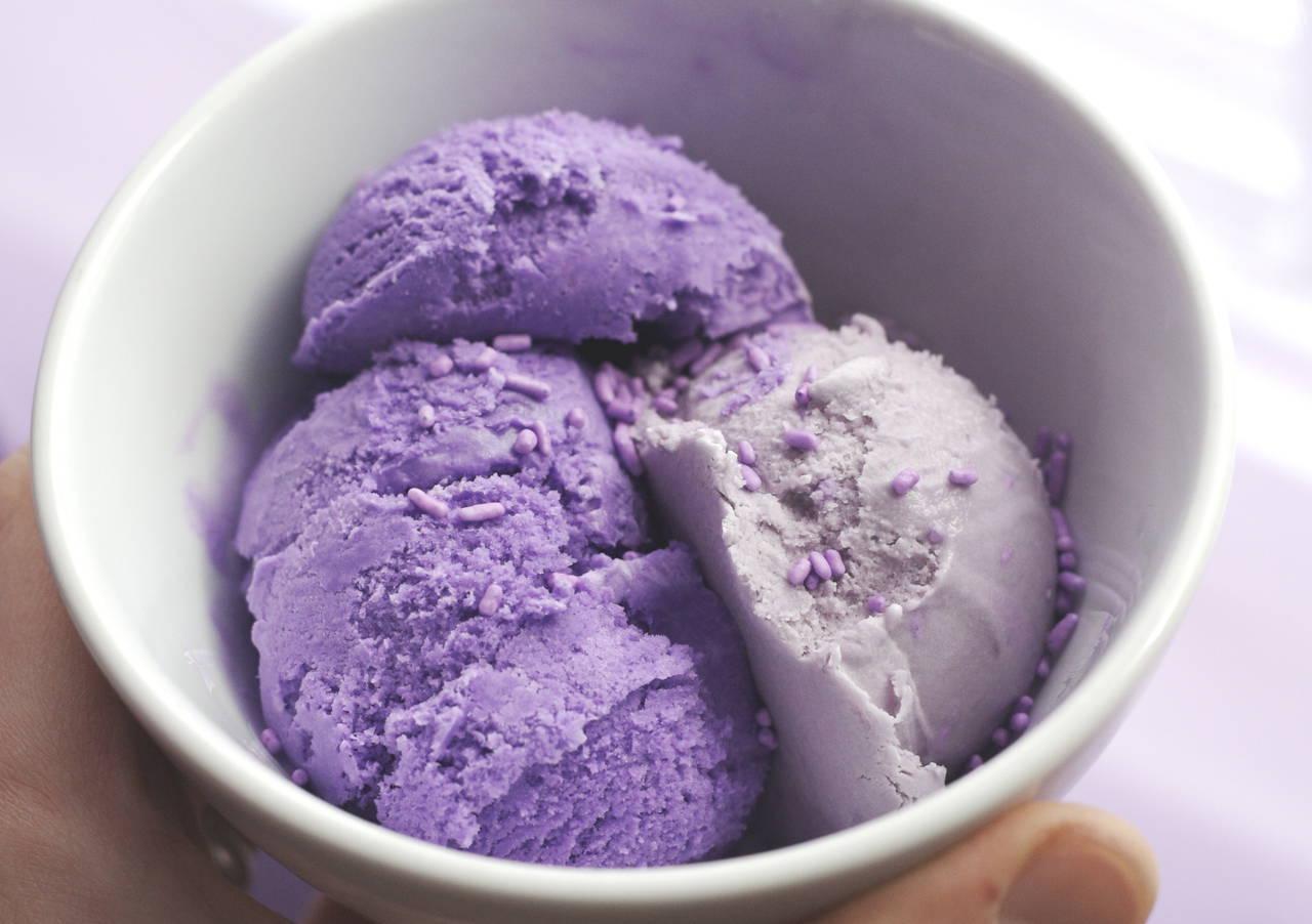 Purple Ice Cream Logo - Purple Ice Cream Recipe - MakeBetterFood.com