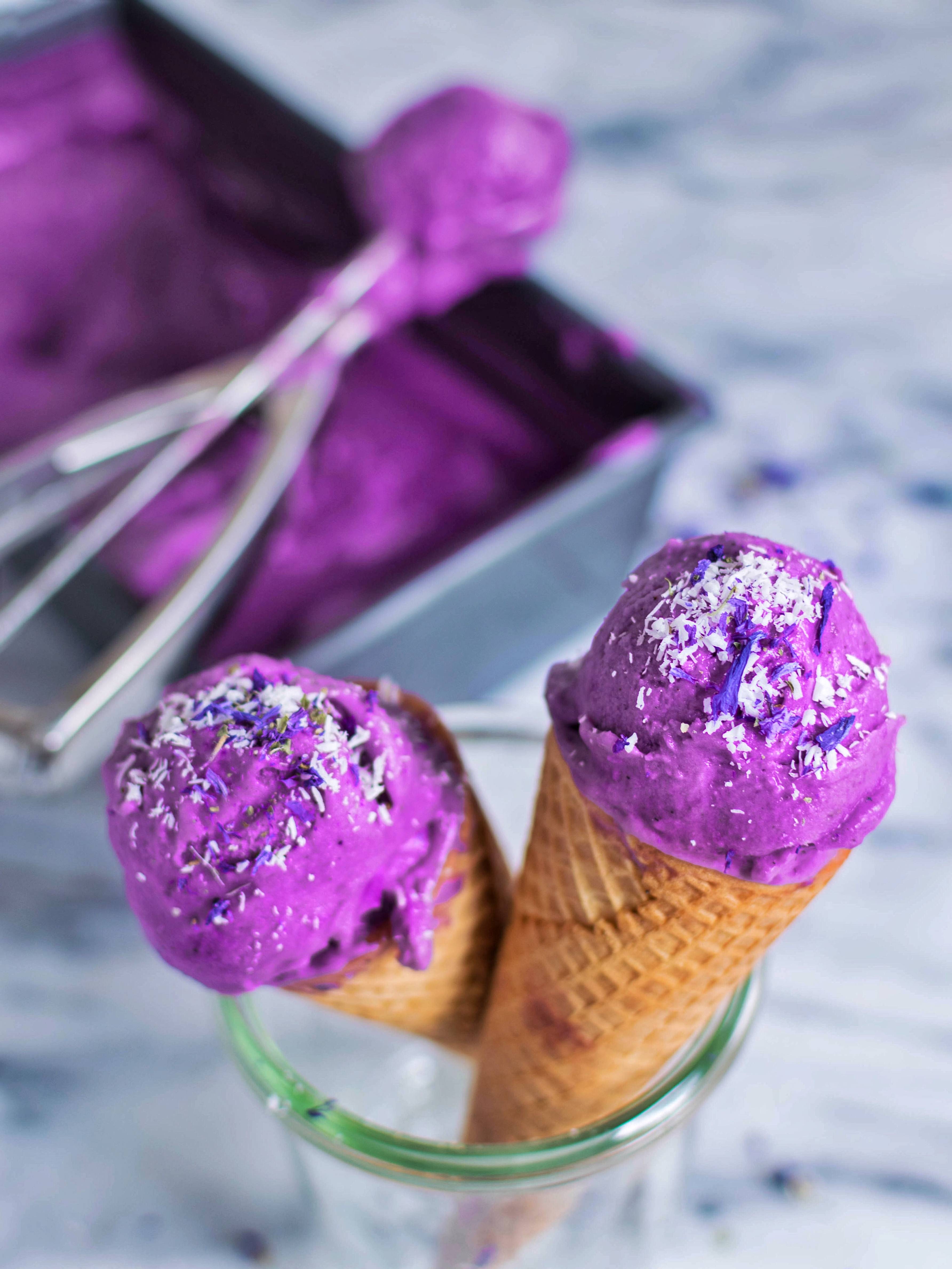 Purple Ice Cream Logo - Purple Sweet Potato Ice Cream - Laws of Bliss