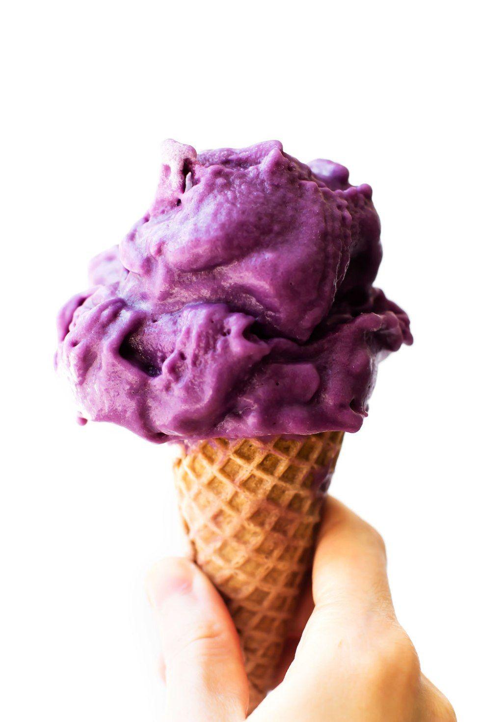 Purple Ice Cream Logo - Purple Sweet Potato Ice Cream (Vegan, Low-Fat, No-Churn)