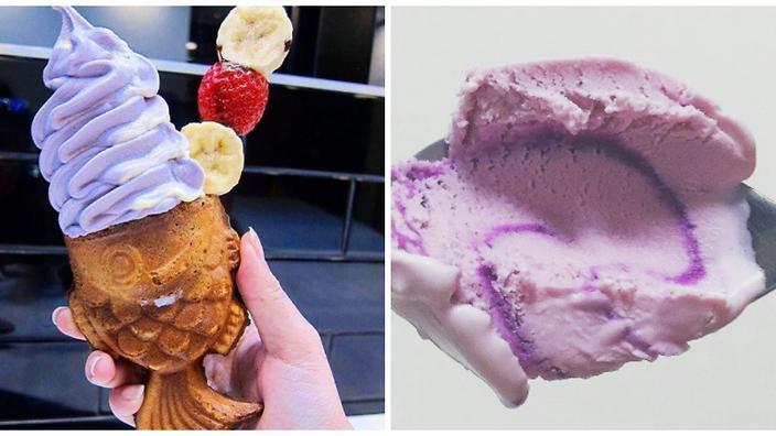 Purple Ice Cream Logo - Purple ice-cream is big in Japan, and it's not like anything you've ...