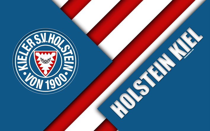 German Red White Logo - Download wallpapers Holstein Kiel FC, logo, 4k, German football club ...