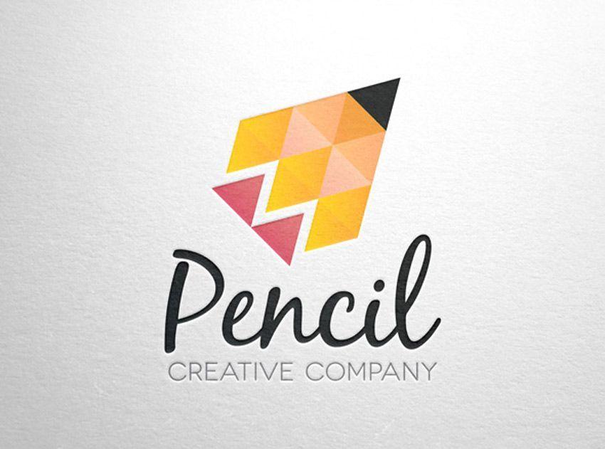 Creative Logo - Pencil Creative Logo Template | Logos | Logo design, Creative logo ...