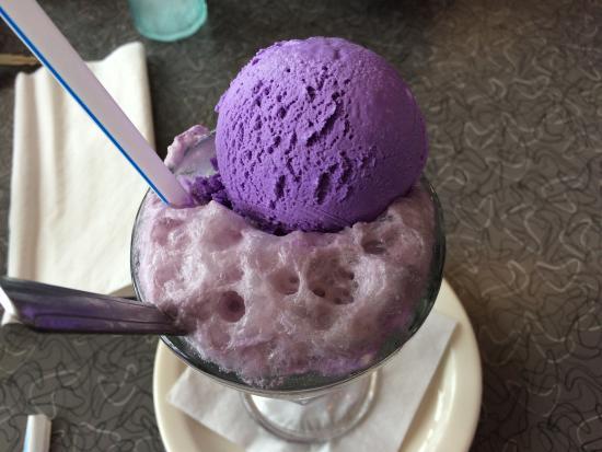 Purple Ice Cream Logo - Purple Cow Ice Cream Soda - Picture of Purple Cow Restaurant, Conway ...