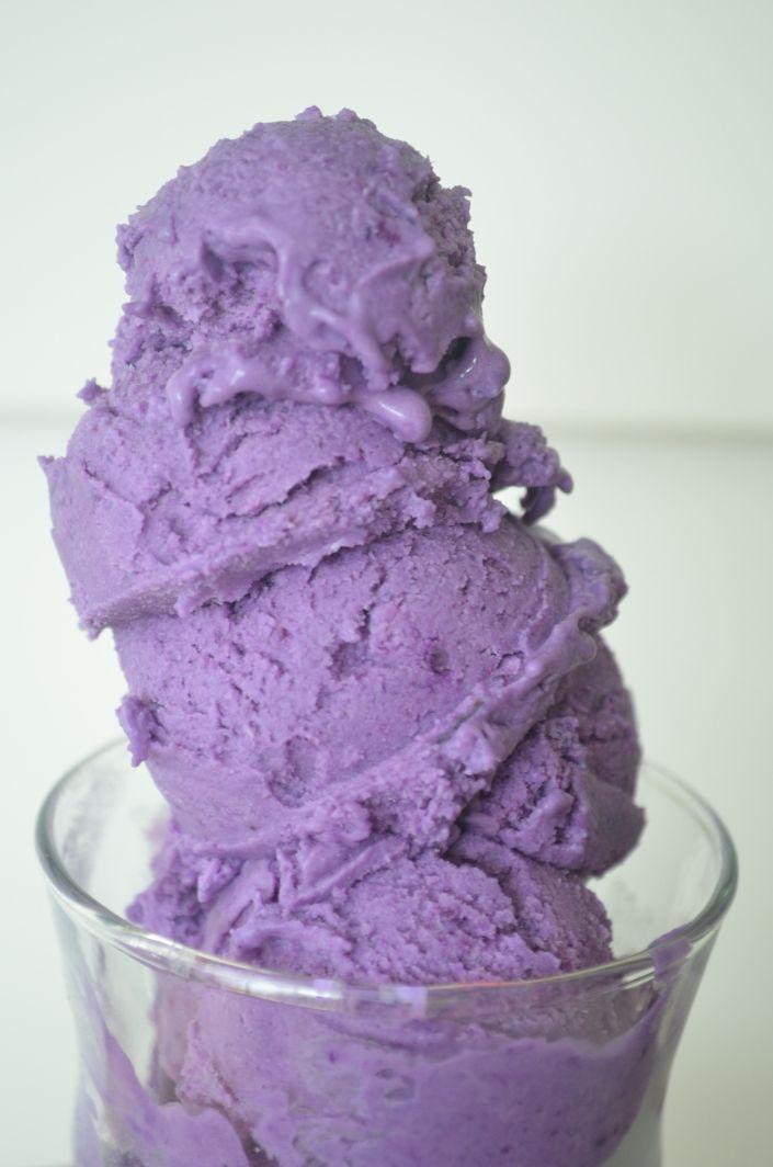 Purple Ice Cream Logo - Small Batch Homemade Purple Yam (Ube) Ice Cream