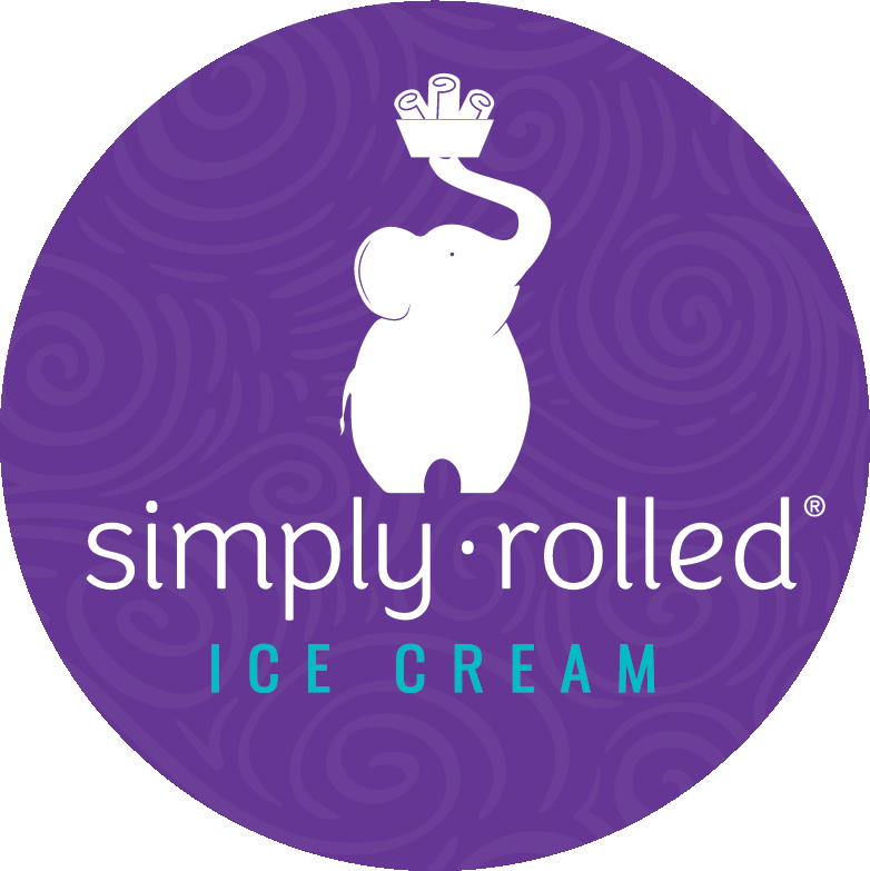 Purple Ice Cream Logo - Simply Rolled Ice Cream