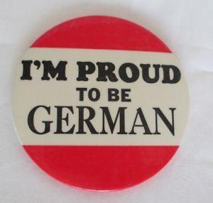 German Red White Logo - Vintage I'm Proud To Be German Large Badge Button Pin Pinback Red ...