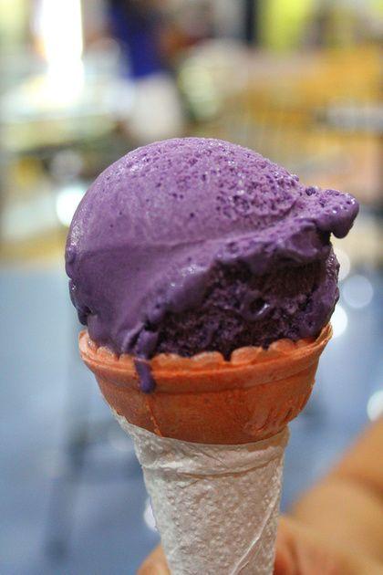 Purple Ice Cream Logo - Ube ice cream: food in the Philippines