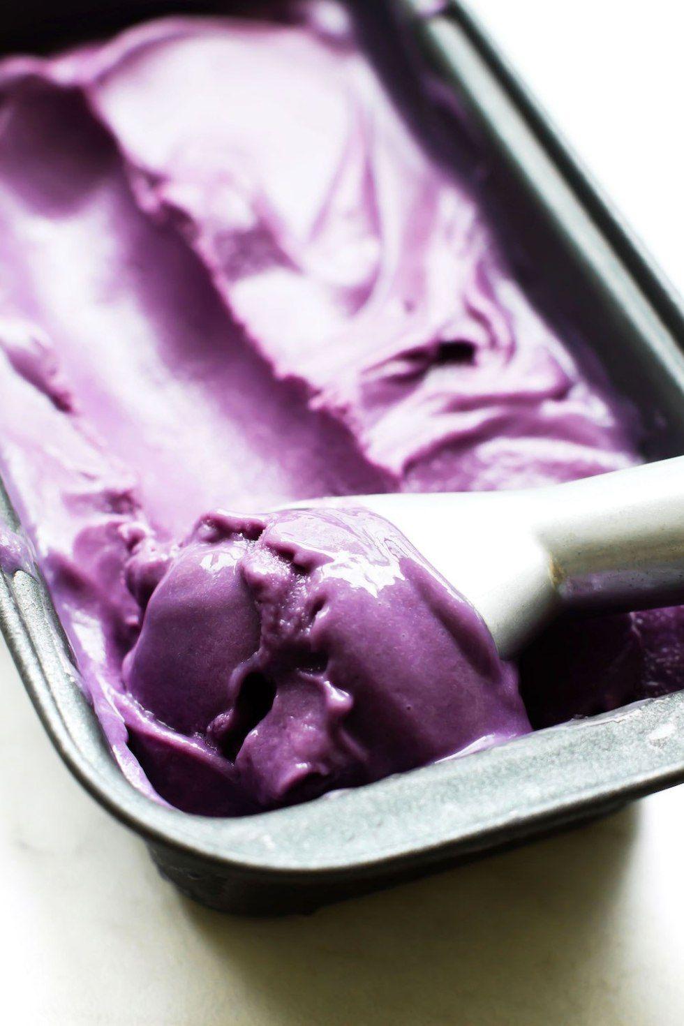 Purple Ice Cream Logo - Purple Sweet Potato Ice Cream (Vegan, Low Fat, No Churn)