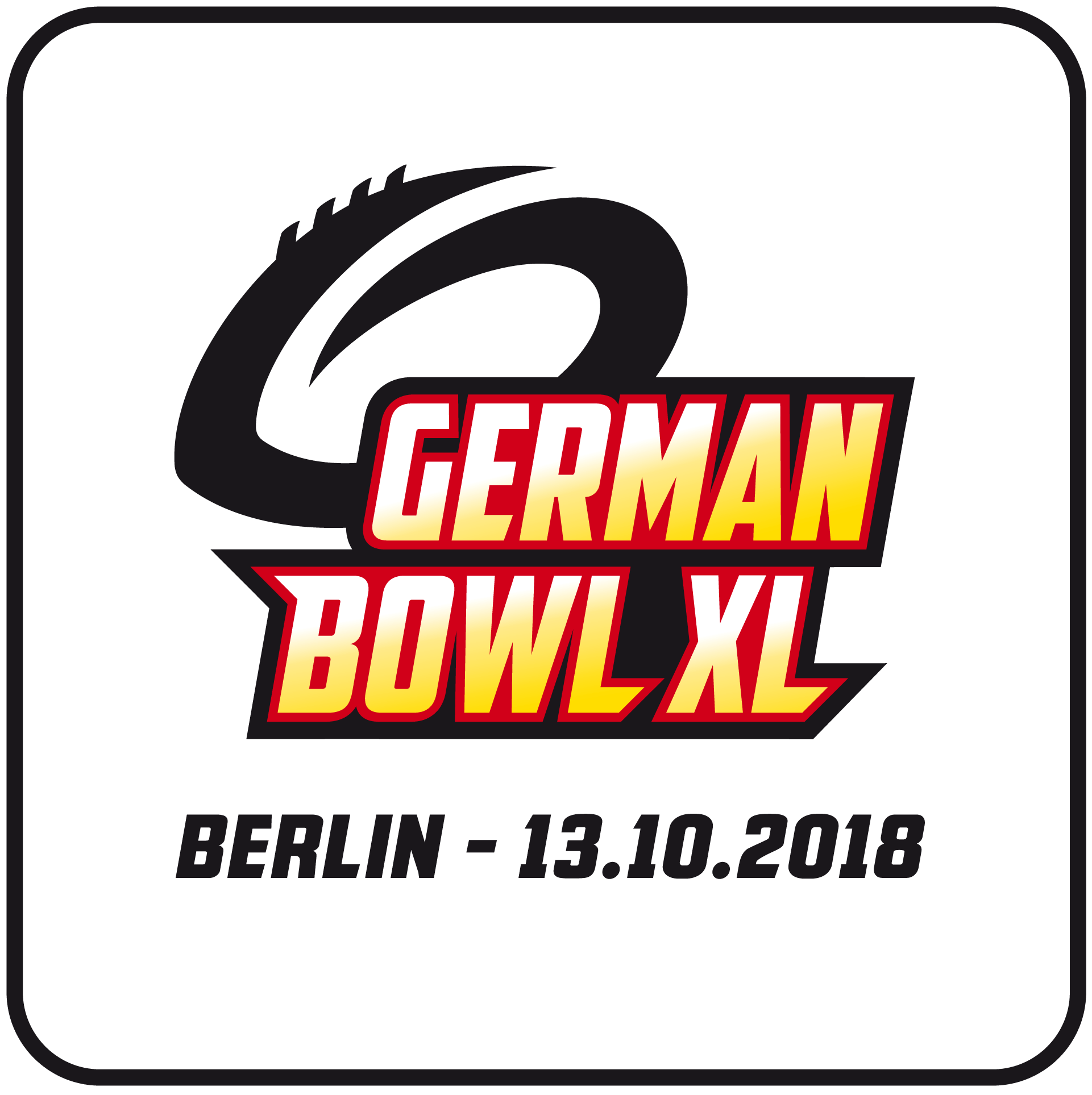 German Red White Logo - German Bowl XL am 13.10.2018 in Berlin