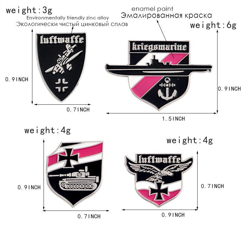 German Red White Logo - Luftwaffe Air force Kriegsmarine navy German Tank pin eagle powerful ...