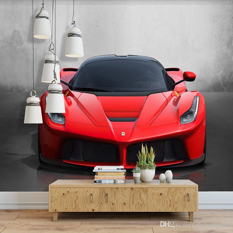 3D Sports Car Logo - Custom Any Size 3D Sports Car Poster Photo Wallpaper Living Room ...