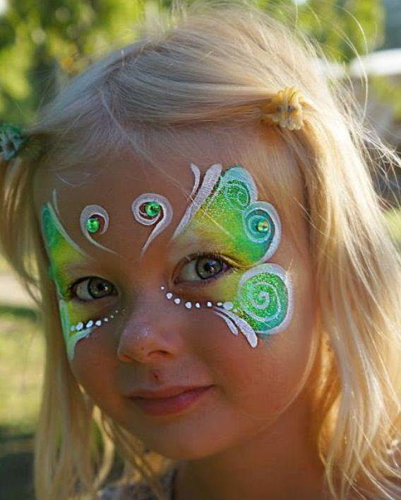 Green Streaking Face Logo - 30 best Easy Streaks and pretty faces images on Pinterest | Artistic ...