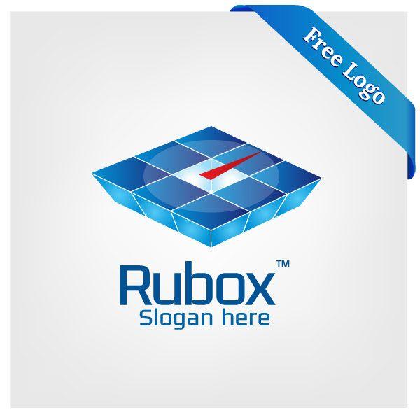 Web Server Logo - Free Vector Rubox (Blue Ruby Web Server Box) Logo Download In (.ai