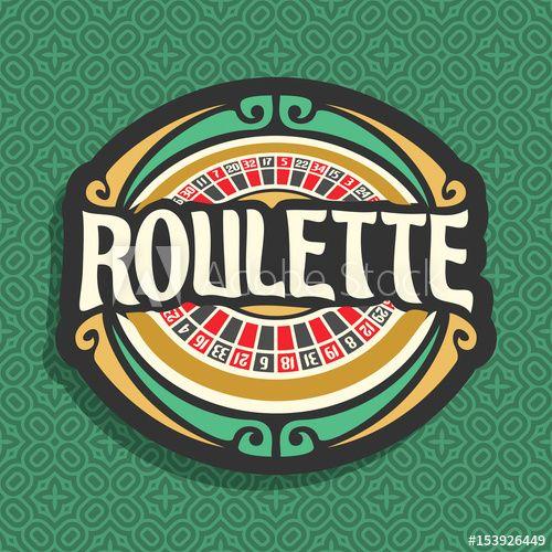 Red Numbers Logo - Vector logo for Roulette gamble: playing wheel with red and black ...