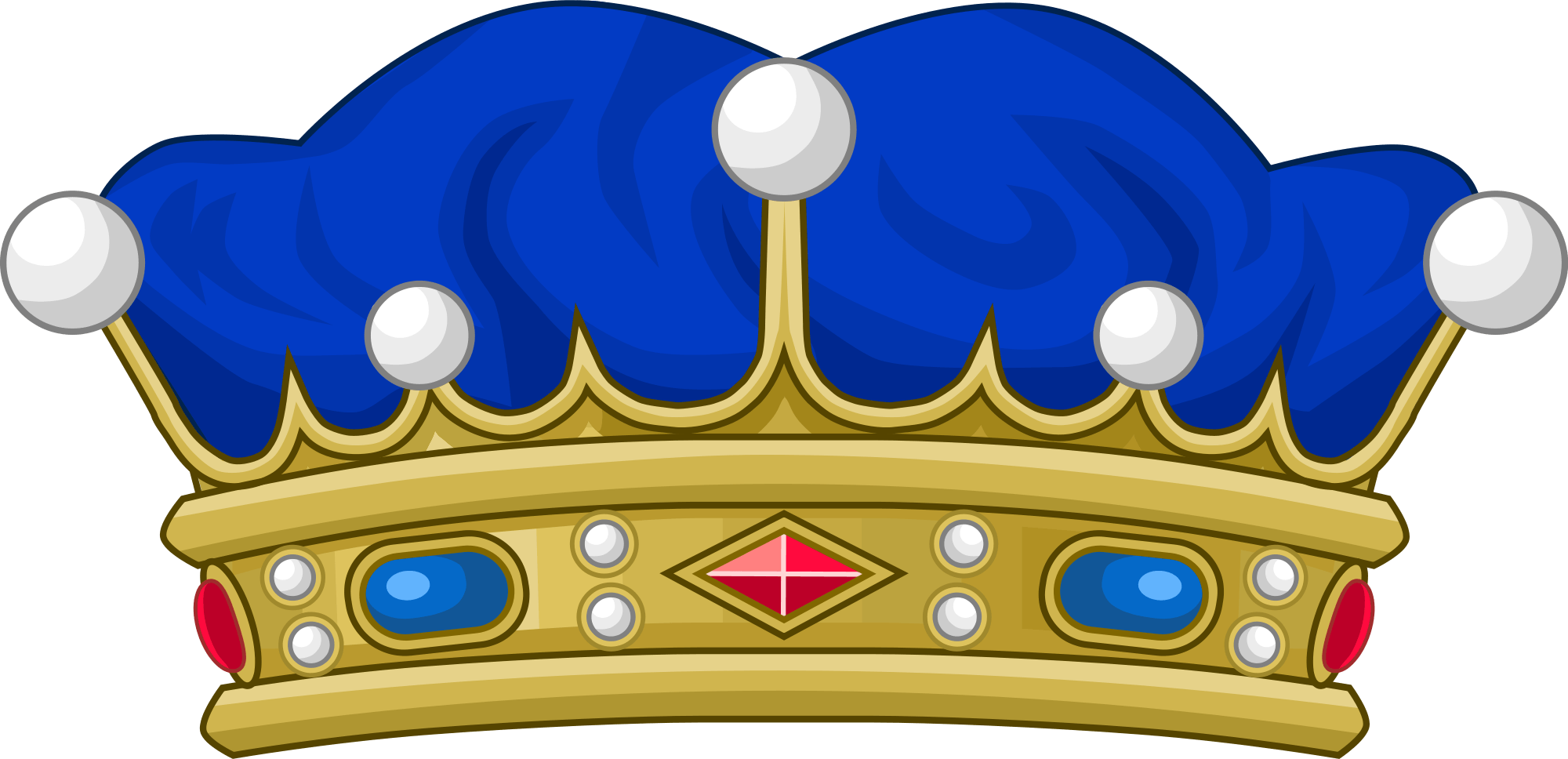 Blue Yellow Crown Logo - File:Crown of a Viscount of France.svg - Wikimedia Commons
