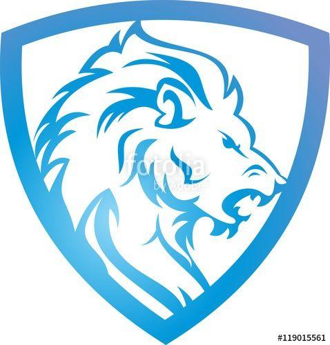 Blue Lion Logo - logo blue lion shield