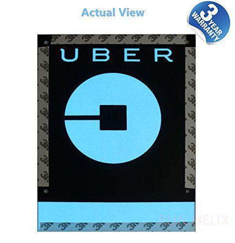 Actual Uber Logo - RUN HELIX Uber Sign Light with NEW Uber Logo Uber EL Car Sticker ...