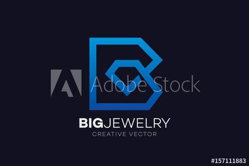 B in Diamond Logo - Diamond Logo Letter B - Buy this stock vector and explore similar ...