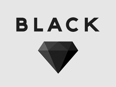 B in Diamond Logo - Black
