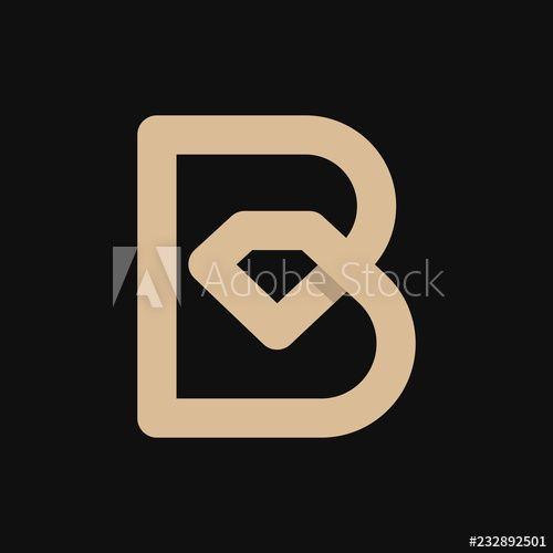 B in Diamond Logo - Letter B diamond logo - Buy this stock vector and explore similar ...