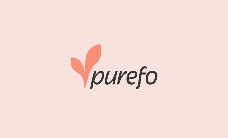 Cleaning Product and Beauty Product Logo - Purefo.com domain name. Name shop. Business names, Names, Brand names