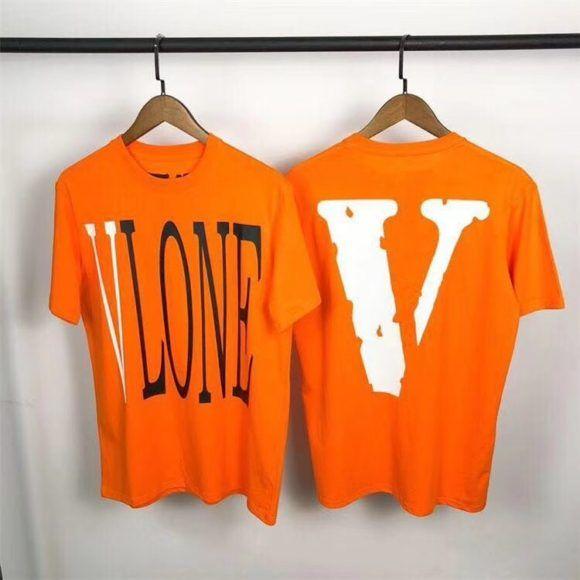 Orange Vlone Logo - VLone logo tee (Orange) - Hype Store Worldwide