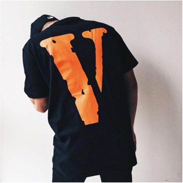 Orange Vlone Logo - Vlone Orange V Pop-up Friend T-shirt | Dopestudent