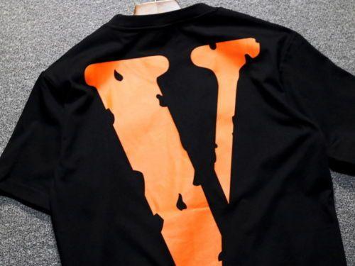 Orange Vlone Logo - New Harajuku VLONE TEE Logo Friends T Shirt Sweater ASAP Bari Men's