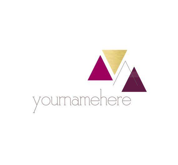 Small Triangles Logo - Modern Triangles Logo & Watermark Design Branding Small