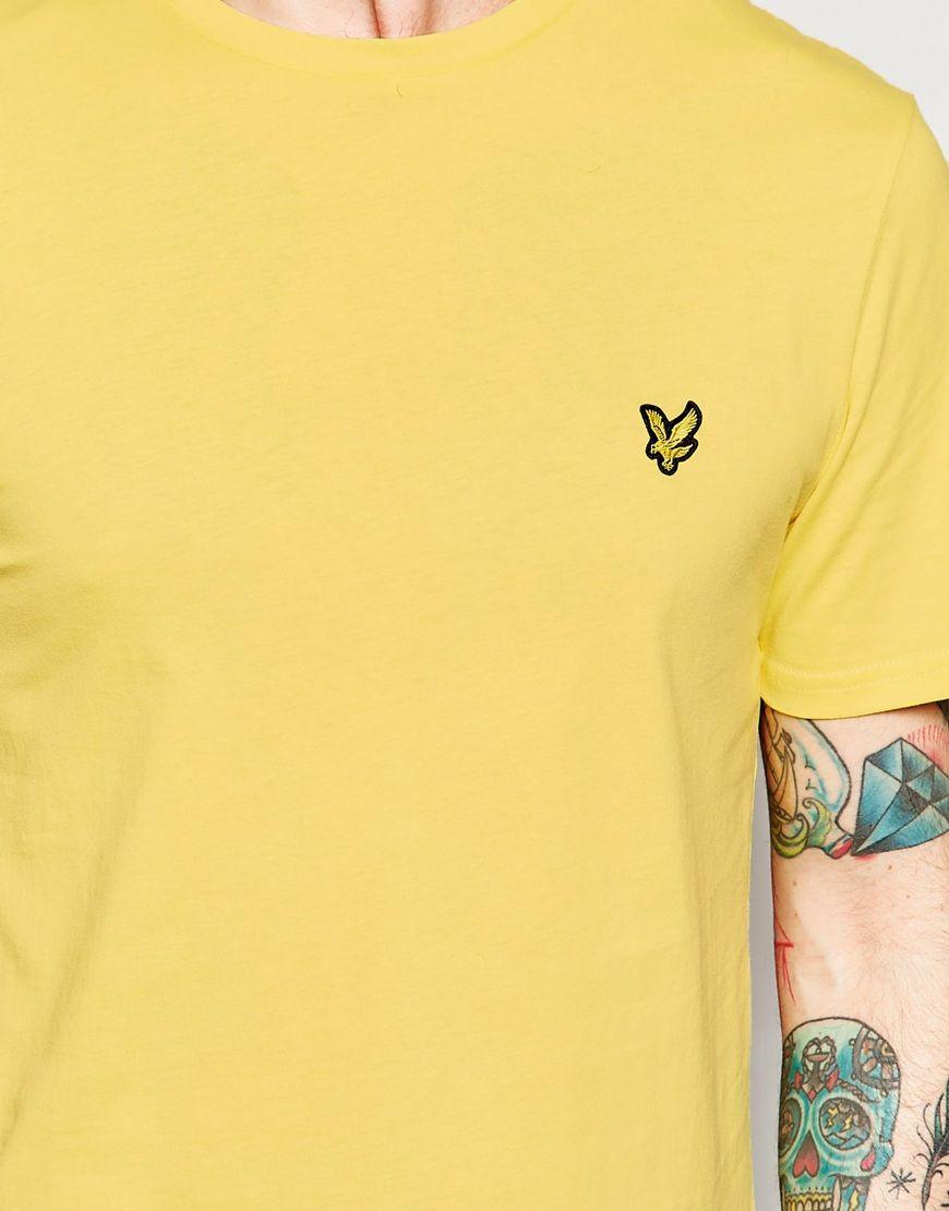 Yellow Eagle Logo - Lyst - Lyle & Scott Lyle & Scott T-Shirt With Eagle Logo in Yellow ...