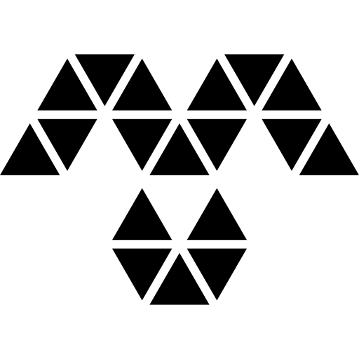 Small Triangles Logo - Polygonal woman dress detail of small triangles Icons | Free Download