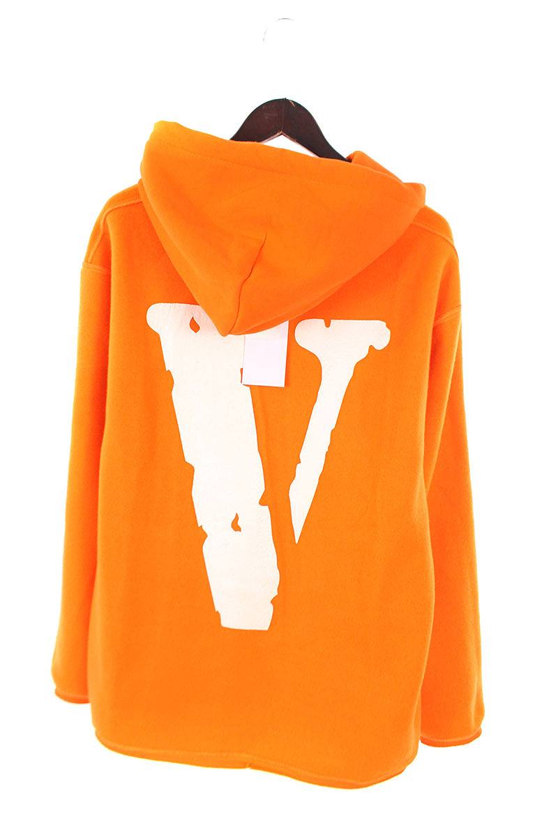 Orange Vlone Logo - RINKAN: Vee Ron /VLONE logo print reversible pullover parka (L ...