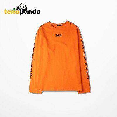 Orange Vlone Logo - FOR ORANGE VLONE Off White T Shirt Long Sleeve A$AP Bari / Rocky