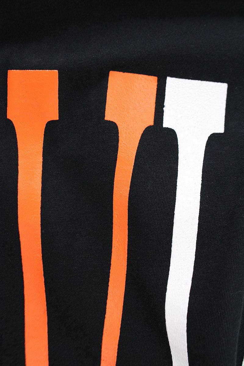 Orange Vlone Logo - RINKAN: Vee Ron /VLONE Logo Print Long Sleeves Cut And Sew XL