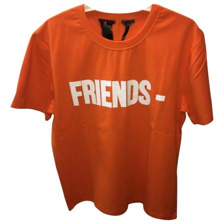 Orange Vlone Logo - Cotton Vlone T Shirts For Men