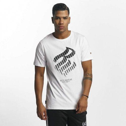 Small Triangles Logo - Rocawear Latest Models Men T-Shirt Triangle in white white / black ...