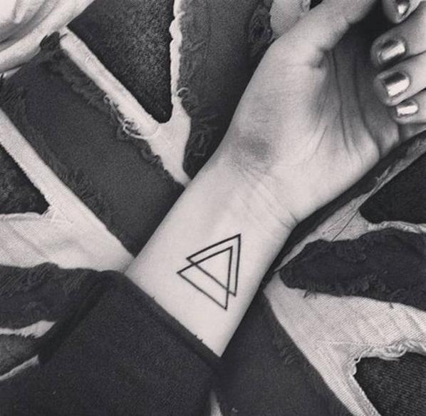 Small Triangles Logo - The Meaning of a Double Triangle Tattoo