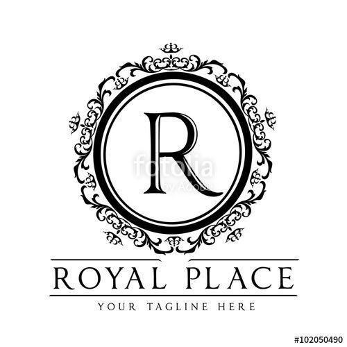 Royal Circle Logo - Royal place,r letter logo,vector logo template