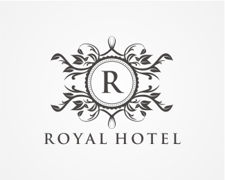 Circle White R Logo - Royal Hotel - R Logo Designed by danoen | BrandCrowd