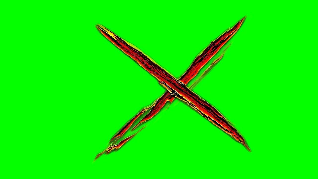 Green and Red X Logo - Animated Red X