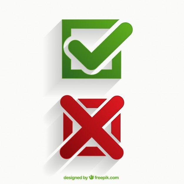 Green and Red X Logo - Free Checkmark And X Icon 236292. Download Checkmark And X Icon