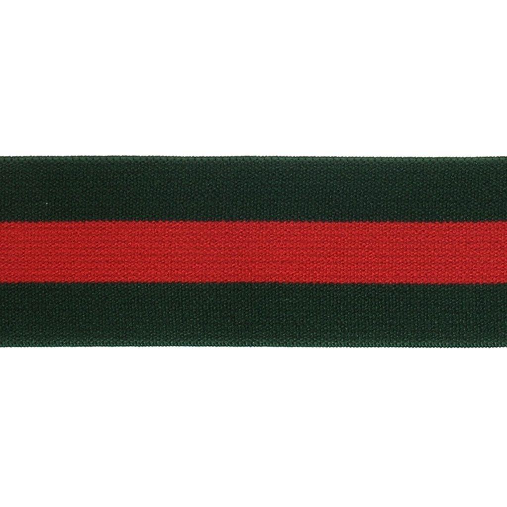 Green and Red X Logo - Elastic Ribbon For Sewing 40 Mm Green Red X 1m & Co