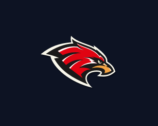 Black and Red Eagles Logo - 80 Gaming Logos For eSports Teams and Gamers