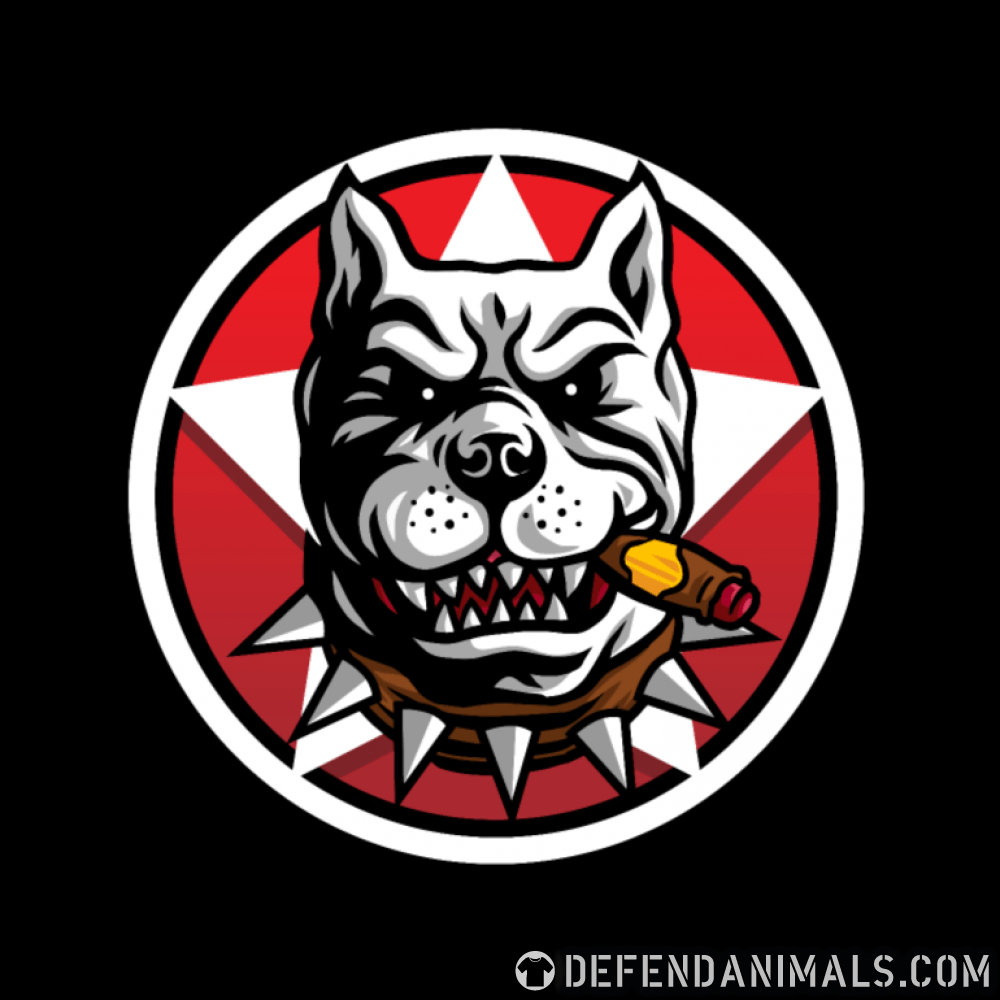Pitbull Dog Logo - Pitbull · Dog Breed Organic Shirt · Defend Animals