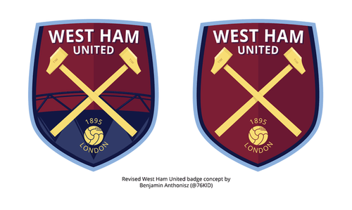 West Ham Logo - Hammers fan offers help to redesign badge | West Ham Till I Die