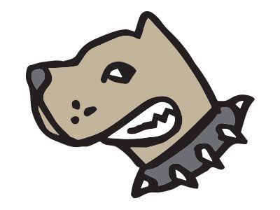 Pitbull Dog Logo - Pit Bull Dog Logo by Mark Boehly | Dribbble | Dribbble