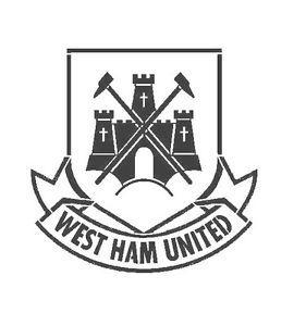 West Ham Logo - high detail airbrush stencil west ham football logo FREE UK POSTAGE ...