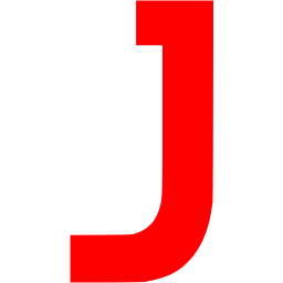 Red Letter J Logo - Red letter j icon - Free red letter icons