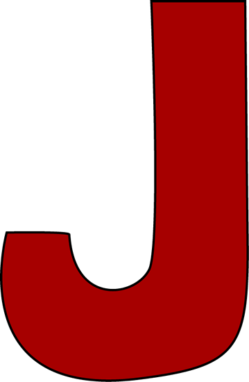 Red Letter J Logo - J Alphabet Letters Clipart